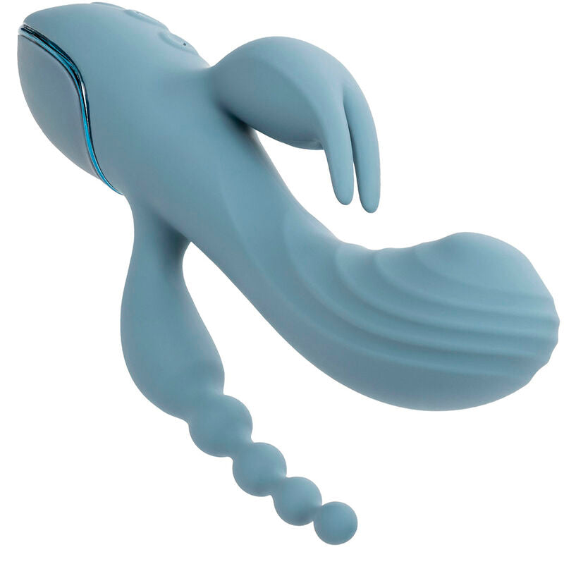 CALEXOTICS - G-SPOT & RABBIT VIBRATOR TRIPLE ECSTASY GREY