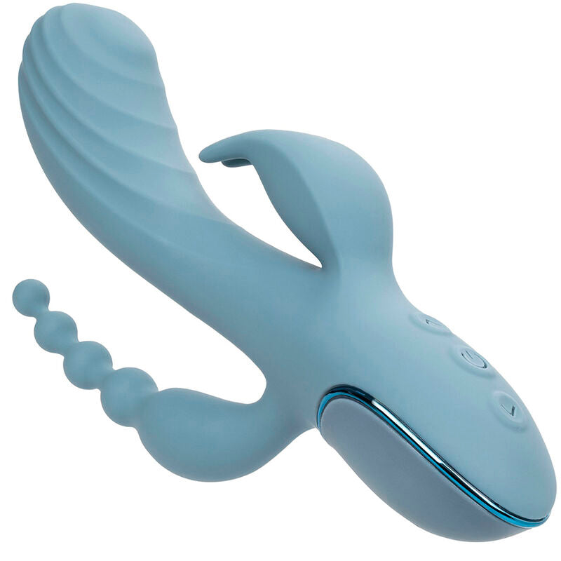 CALEXOTICS - G-SPOT & RABBIT VIBRATOR TRIPLE ECSTASY GREY