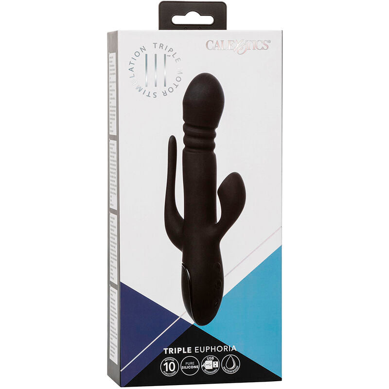 CALEXOTICS - G-SPOT I RABBIT VIBRATOR TRIPLE EUPHORIA BLACK