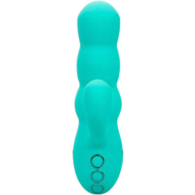 CALEXOTICS - DEL MAR DIVA RABBIT VIBRATOR AQUA GREEN