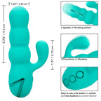 CALEXOTICS - DEL MAR DIVA RABBIT VIBRATOR AQUA GREEN