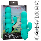 CALEXOTICS - DEL MAR DIVA RABBIT VIBRATOR AQUA GREEN