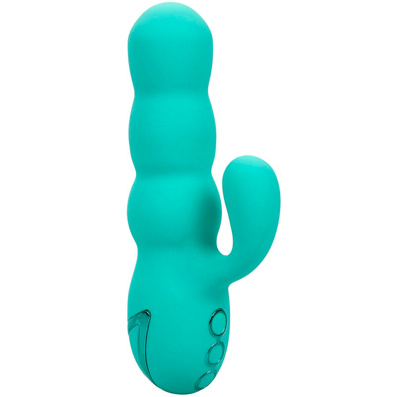 CALEXOTICS - DEL MAR DIVA RABBIT VIBRATOR AQUA GREEN