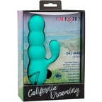 CALEXOTICS - DEL MAR DIVA RABBIT VIBRATOR AQUA GREEN