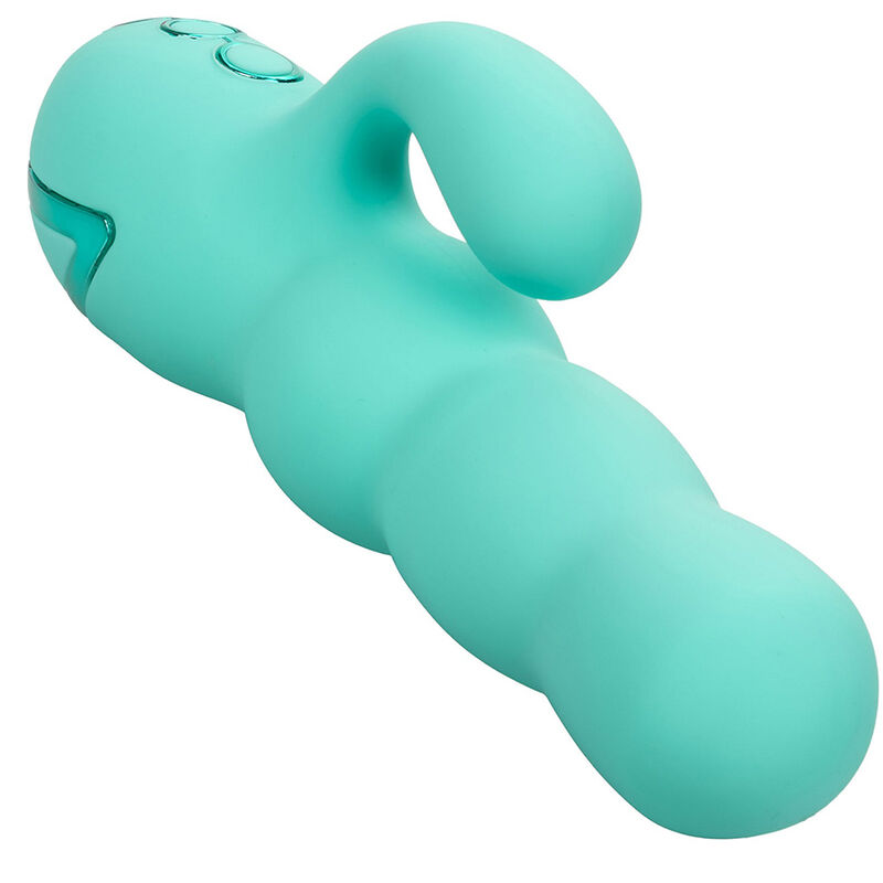 CALEXOTICS - DEL MAR DIVA RABBIT VIBRATOR AQUA GREEN