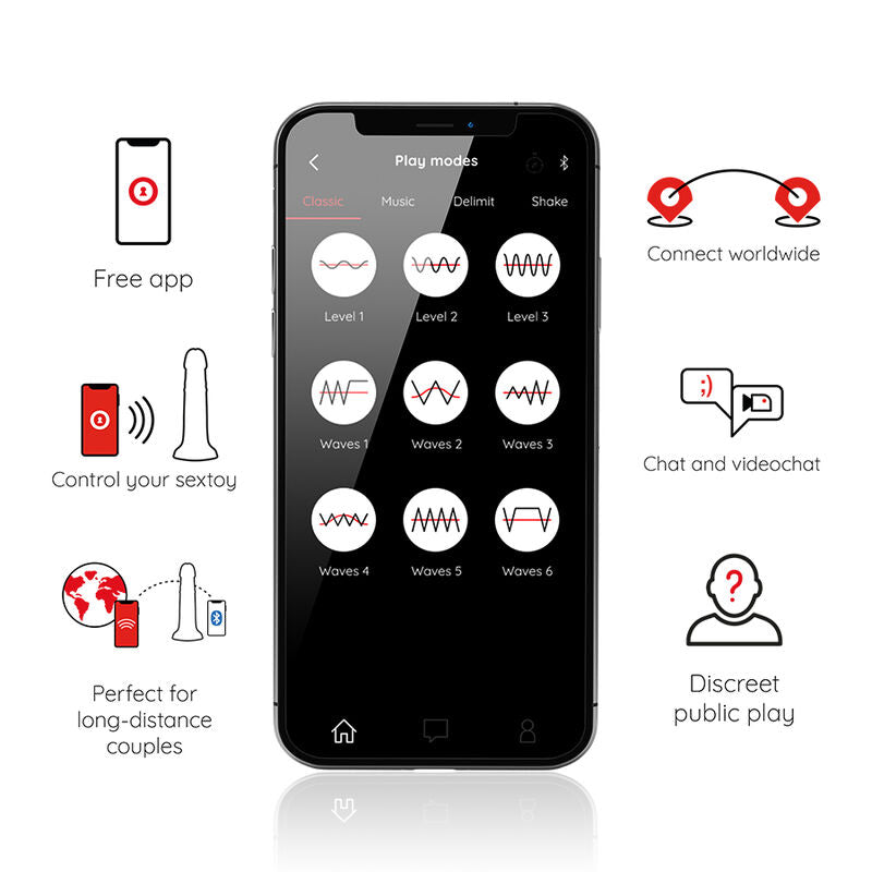 ONINDER - LARGE BOGOTÁ VIBRATOR DILDO - APP