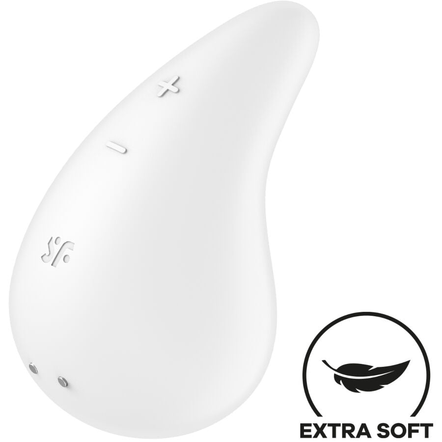 SATISFYER - VIBRATOR DEW DROP, BIJELI, ZA NANOŠENJE