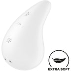 SATISFYER - VIBRATOR DEW DROP, BIJELI, ZA NANOŠENJE