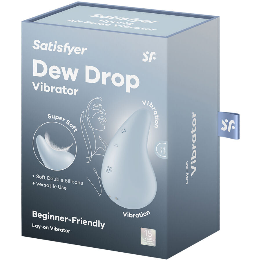 SATISFYER - VIBRATOR DEW DROP, BIJELI, ZA NANOŠENJE