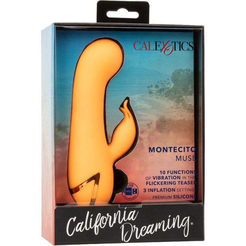 CALEXOTICS - MONTECITO MUSE  RABBIT VIBRATOR ORANGE