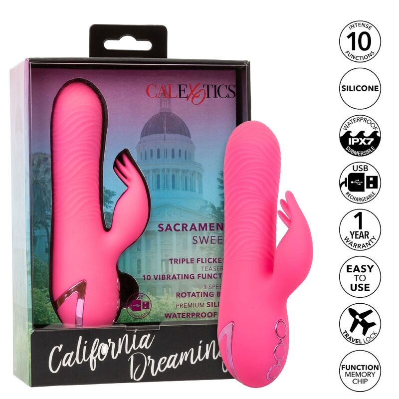 CALEXOTICS -  SACRAMENTO SWEETIE RABBIT VIBRATOR PINK