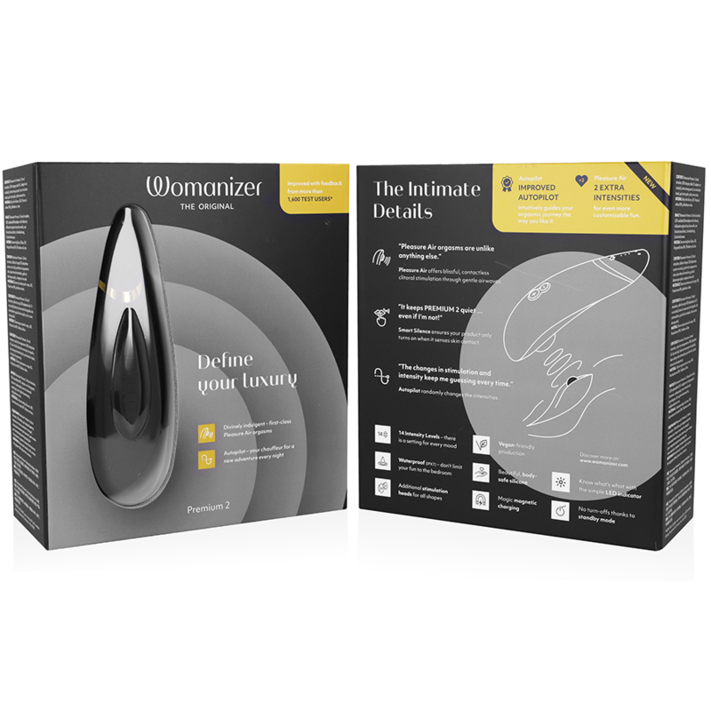 WOMANIZER - PREMIUM 2 STIMULATOR KLITORISA BLACK