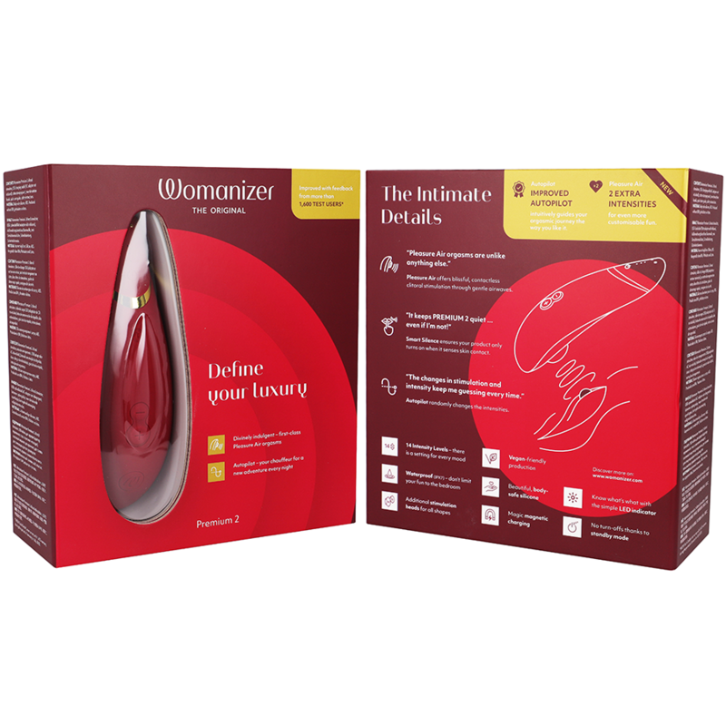 WOMANIZER - PREMIUM 2 STIMULATOR KLITORISA BORDO