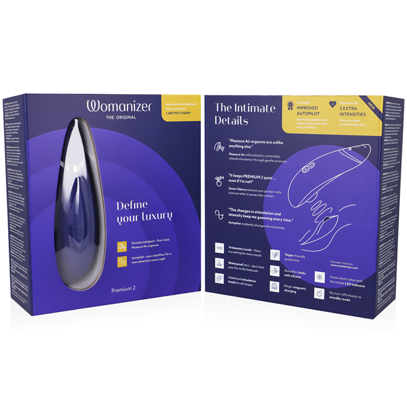 WOMANIZER - PREMIUM 2 STIMULATOR KLITORISA BLUEBERRY