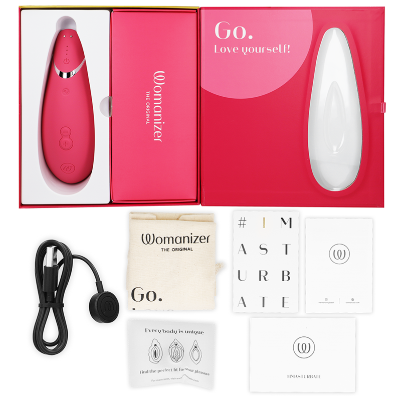 WOMANIZER - PREMIUM 2 STIMULATOR KLITORISA RASPBERRY