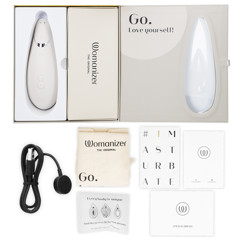 WOMANIZER - PREMIUM 2 STIMULATOR KLITORISA WARM GREY