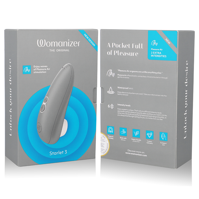 WOMANIZER - STARLET 3 STIMULATOR KLITORISA GRAY