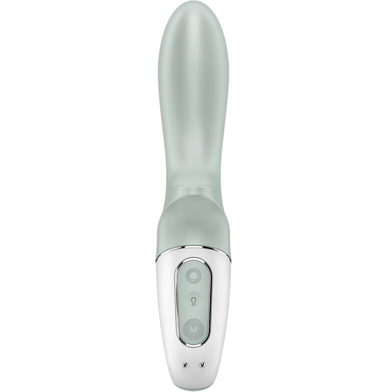 SATISFYER - ZRAČNA PUMPA ZA GUŽICU BOOTY 3 NA NAPUHAVANJE ANALNI VIBRATOR SIVO-ZELENI
