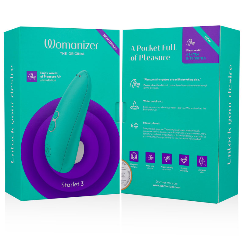 WOMANIZER  - STARLET 3 STIMULATOR KLITORISA TURQUOISE