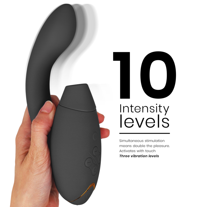 WOMANIZER - DUO 2 G-SPOT VIBRATOR & STIMULATOR KLITORISA BLACK