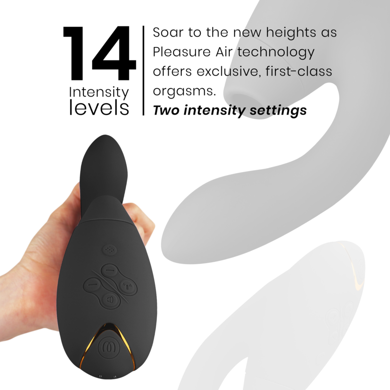 WOMANIZER - DUO 2 G-SPOT VIBRATOR & STIMULATOR KLITORISA BLACK