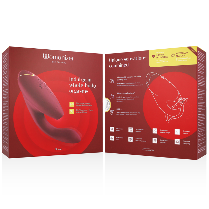 WOMANIZER - DUO 2 G-SPOT VIBRATOR & STIMULATOR KLITORISA BORDO