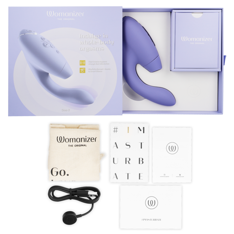 WOMANIZER - DUO 2 G-SPOT VIBRATOR & STIMULATOR KLITORISA LILAC
