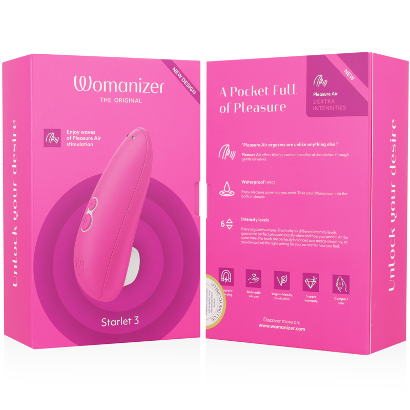 WOMANIZER  - STARLET 3 STIMULATOR KLITORISA PINK