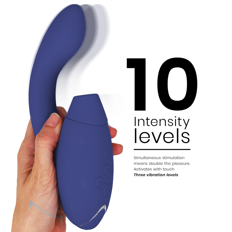 WOMANIZER - DUO 2 G-SPOT VIBRATOR & STIMULATOR KLITORISA BLUE