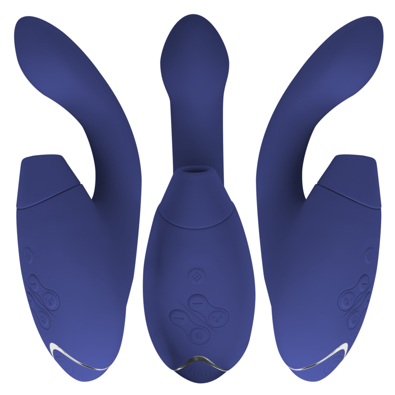 WOMANIZER - DUO 2 G-SPOT VIBRATOR & STIMULATOR KLITORISA BLUE