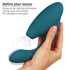 WOMANIZER - DUO 2 G-SPOT VIBRATOR & STIMULATOR KLITORISA BLUE PETROL