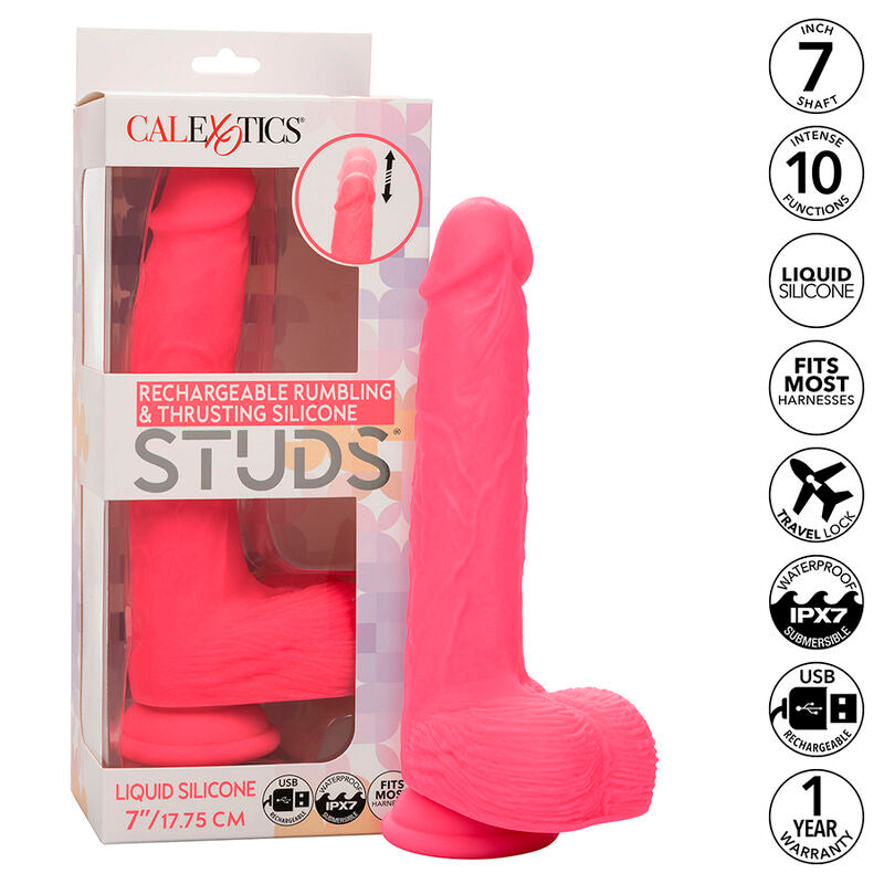 CALEXOTICS - STUDS REALISTIČNI DILDO VIBRATOR PINK