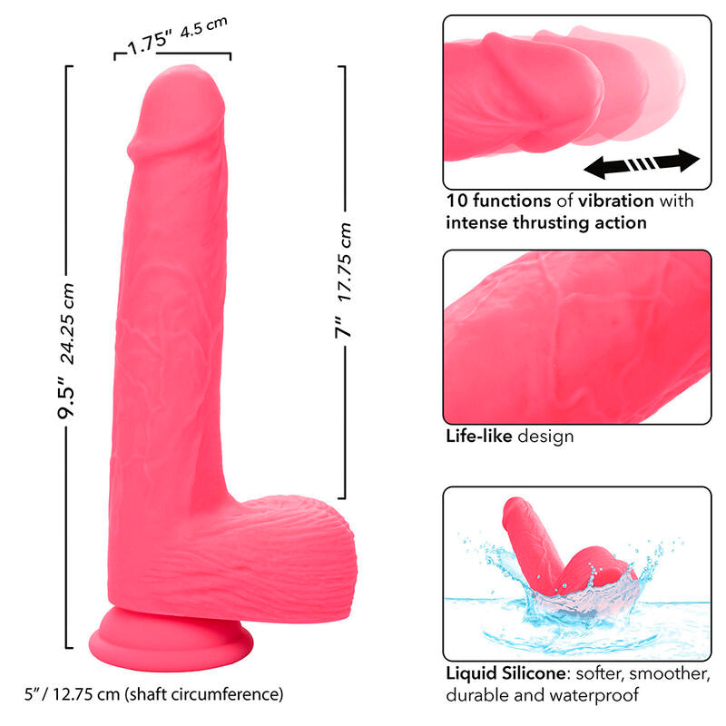 CALEXOTICS - STUDS REALISTIČNI DILDO VIBRATOR PINK