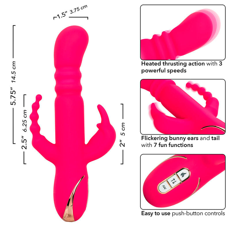 CALEXOTICS - JACK FANTASY TROSTRUKI GRIJANI RABBIT VIBRATOR PINK
