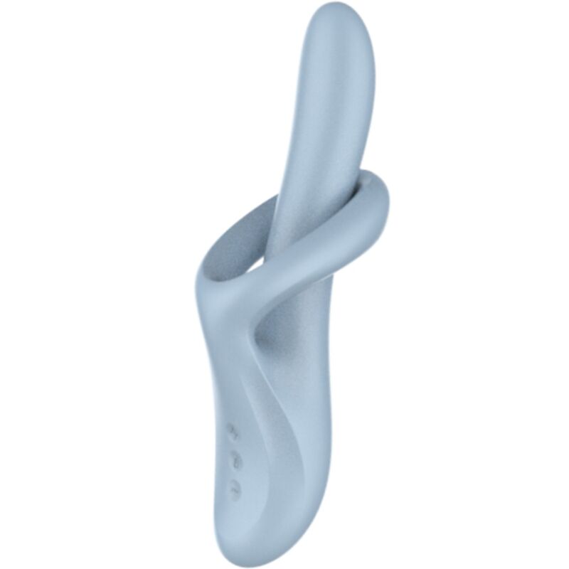 SATISFYER - HEAT FLEX 4 VIBRATOR S UČINKOM ZAGRIJAVANJA ZA G-TOČKU, 12 VIBRACIJA, PLAVI