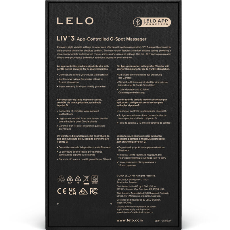 LELO - LIV™ 3 G-SPOT VIBRATOR BLUE
