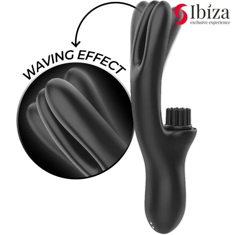 IBIZA - VISOKOTEHNOLOŠKO RABITT ČETKANJE VIŠEĆELIJSKIM KLITORIJALNIM I DVOSTRUKIM VALOVIM VIBRATOROM