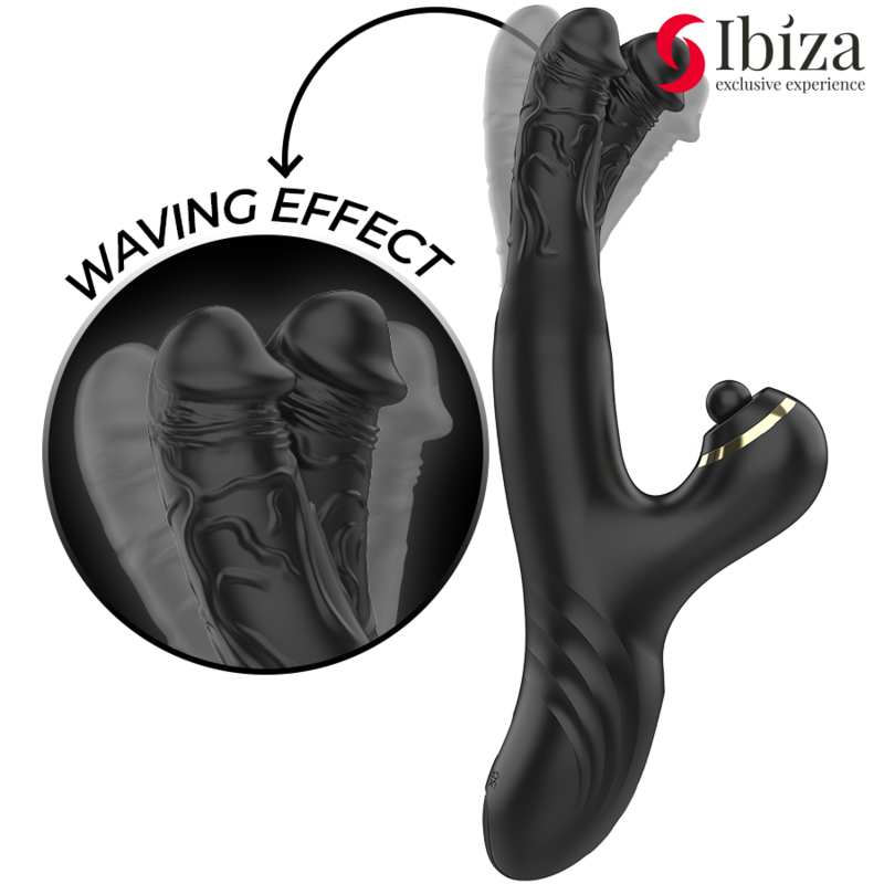 IBIZA - DVOSTRUKI VIBRATOR TWO DRAGONS CRNI