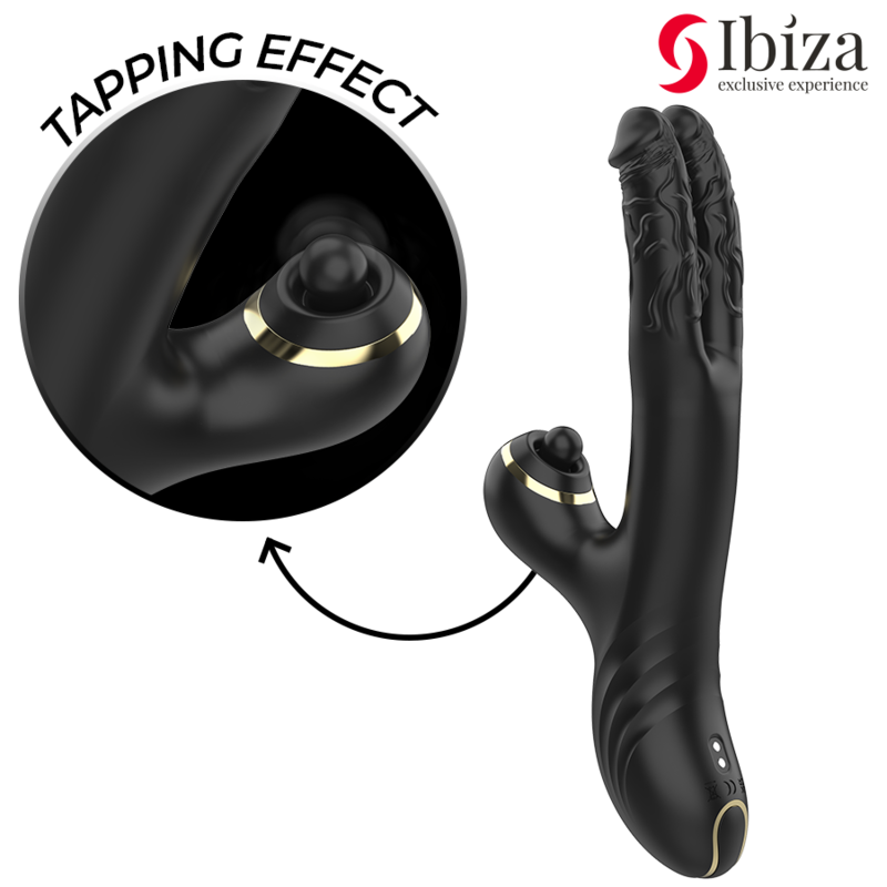 IBIZA - DVOSTRUKI VIBRATOR TWO DRAGONS CRNI