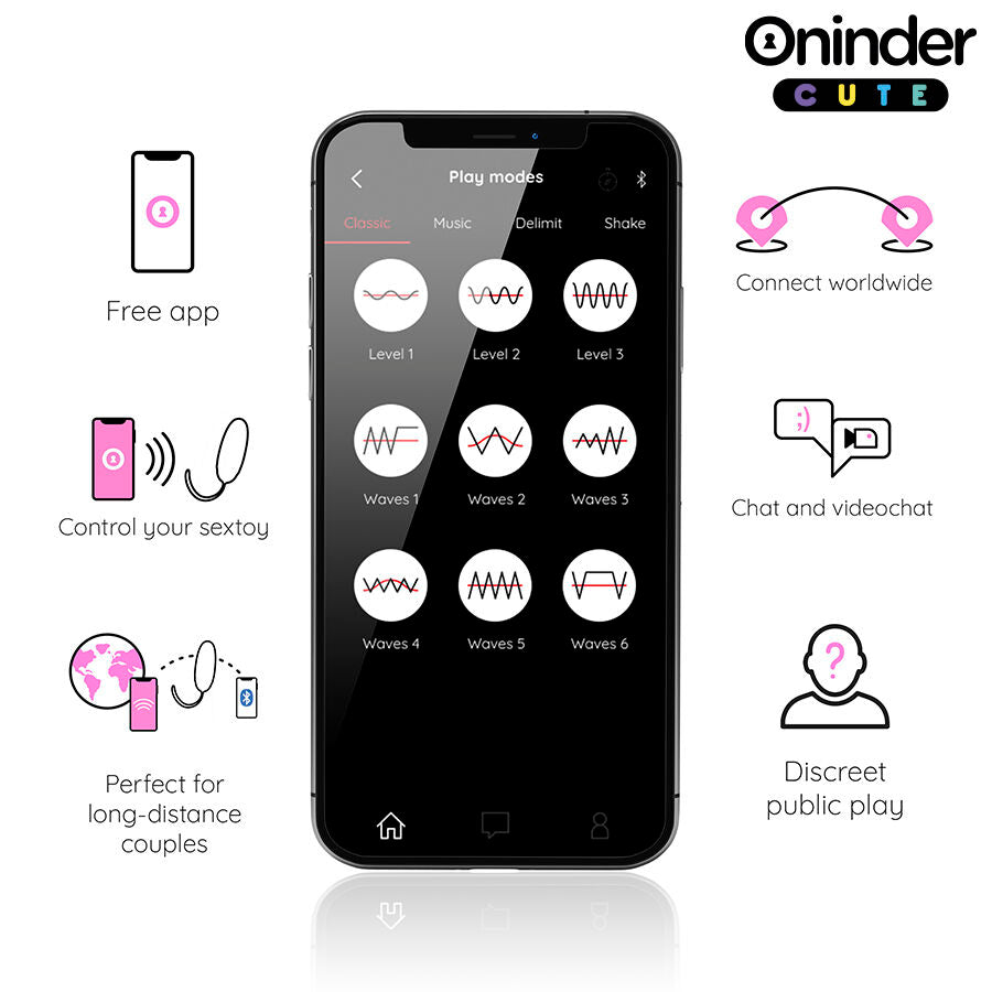 ONINDER CUTE - LJUBITELJ UGODE VIBRO-ROTIRAJUĆE JAJE