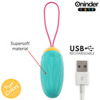 ONINDER CUTE - LJUBAVNI UŽITAK VIBRO-ROTIRAJUĆE SILIKONSKO JAJE DRAGULJ