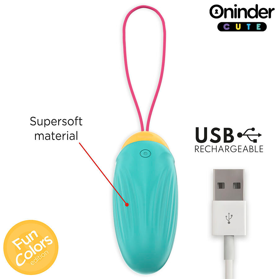 ONINDER CUTE - LJUBAVNI UŽITAK VIBRO-ROTIRAJUĆE SILIKONSKO JAJE DRAGULJ