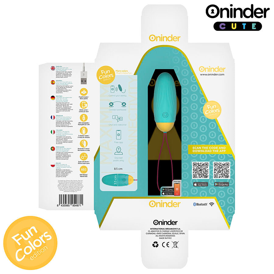 ONINDER CUTE - LJUBAVNI UŽITAK VIBRO-ROTIRAJUĆE SILIKONSKO JAJE DRAGULJ