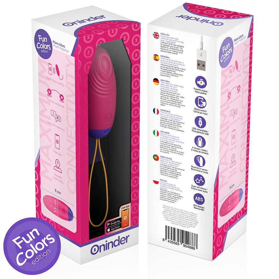 ONINDER CUTE - LJUBITELJ UGODE SILIKONSKO JAJE S VIBRO-VALOVIMA I TAPKANJEM