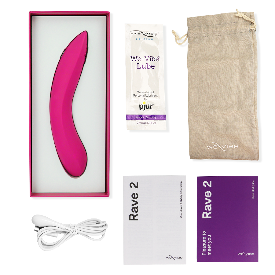 WE-VIBE - RAVE 2 VIBRATOR ZA G-TOČKU RUŽIČASTE BOJE