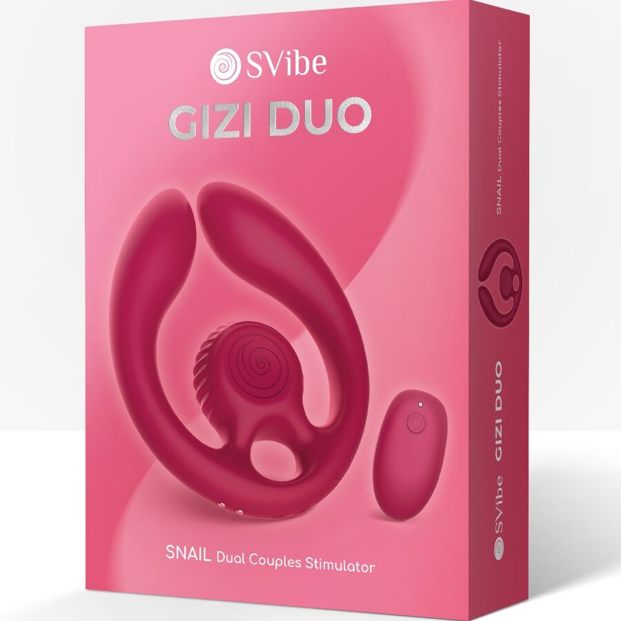 PUŽ VIBRACIJA - GIZI DUO STIMULATOR ZA PAROVE S DALJINSKIM UPRAVLJAČEM BORDO
