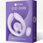 PUŽ VIBRACIJA - GIZI DUO STIMULATOR ZA PAROVE S DALJINSKIM UPRAVLJAČEM LJUBIČASTA
