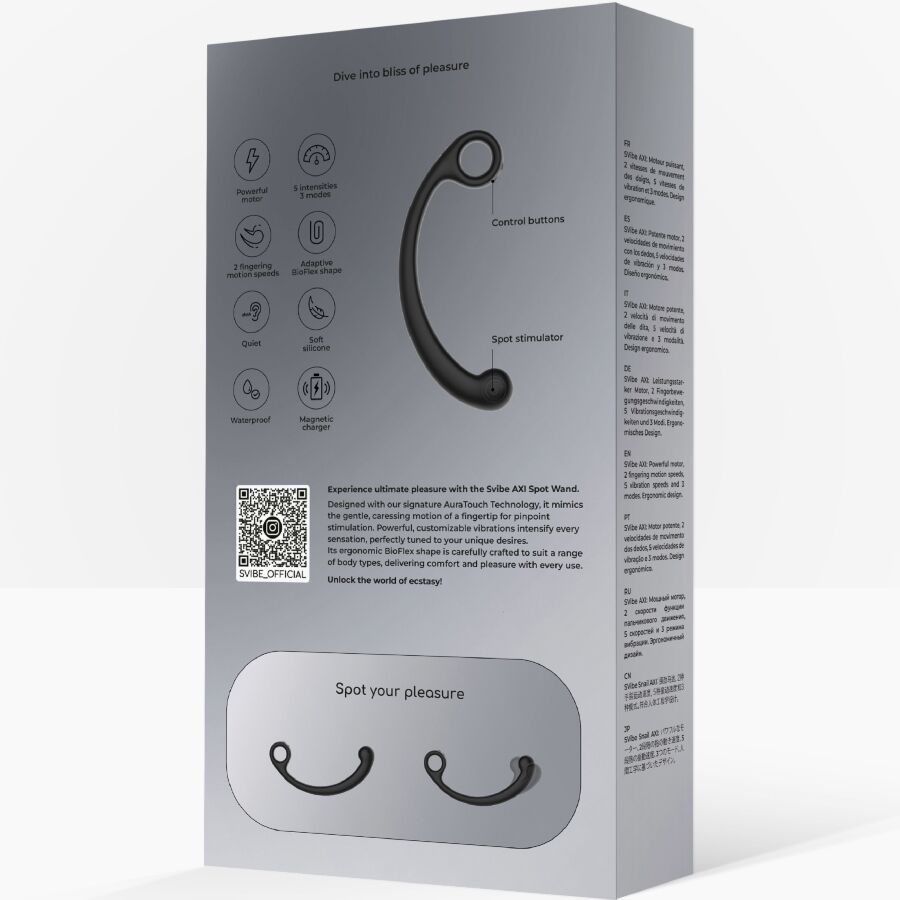 SNAIL VIBE - AXI VIBRATOR MASAŽER ZA TOČKASTU MASAŽU CRNI