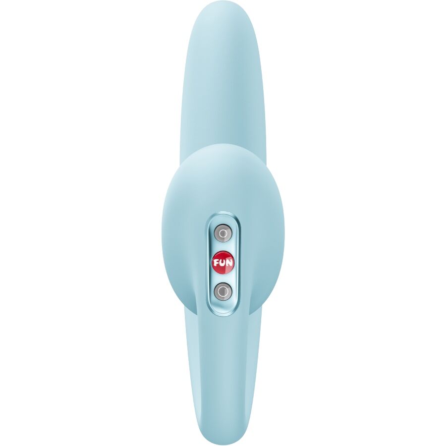 FUN FACTORY - CRESCENDO UGRADBENI DVOSTRUKI ZRAČNI PULSE VIBRATOR LEDENO PLAVA