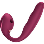 FUN FACTORY – ALLEGRO DVOSTRUKI VIBRATOR ZA G-TOČKU NA UMETANJE S ZRAČNIM PULSOM VINSKE BOJE